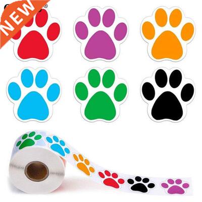 500pcs/roller Paw Print ickers Dog Cat Bear Paw Labels i