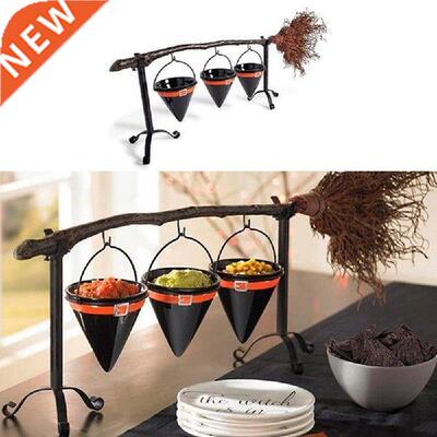 Halloween Snack Bowl Stand With Removable Basket Organizer