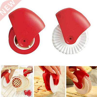 Kitchen Pizza Pastry Lattice Cutter Plastic Wheel Roller Pas
