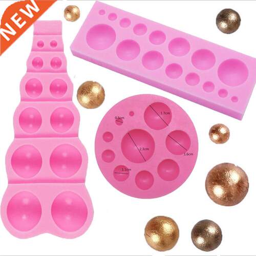 Reusable Hemisphere Pearl Ball Silicone Cake Mould Soap Fond