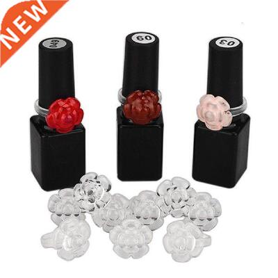 50Pcs Rose Flower Shape Nail Varnish Gel Polish Bottle