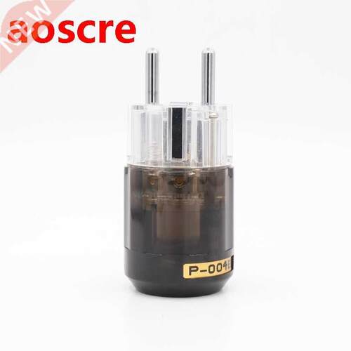 2PCS High Quality Rhodium Plated P004E Schuko EU Male Power