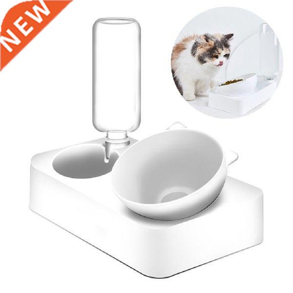 Pet Bowls Adjustable Cat Shape Bowl Cat Dog Feeding Bowl
