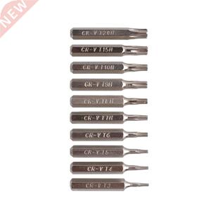 Flexsteel 10pcs CR-V Torx Bit Set Including T3,T4,T5,T6,T7,T