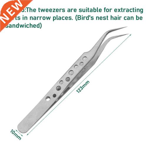 Electronc ndustral tweezers precson stanless steel pl