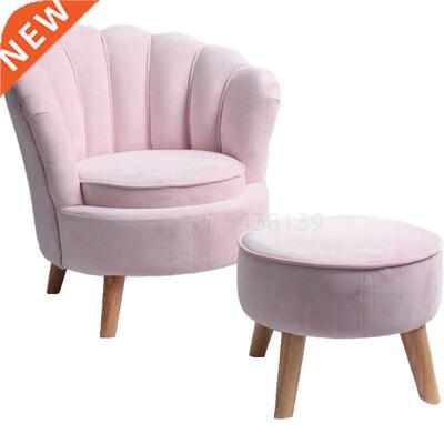 Children's cute princess shell small sofa velvet