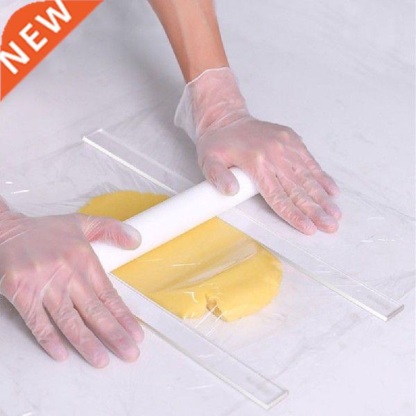 2Pcs Baking Balance Ruler Acrylic Biscuit Thickness Gauge