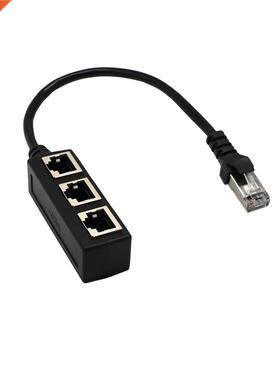 3 in 1 RJ45 Splitter LAN Ethernet Network RJ45 Connector