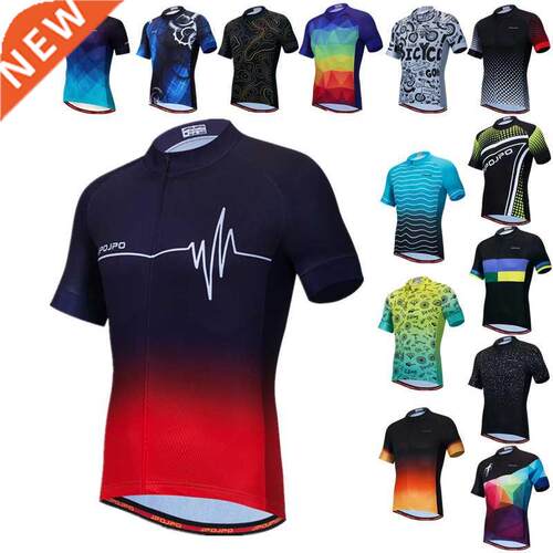 Weimostar ECG Cycling Jersey Men Short Sleeve Mountain Bike
