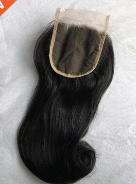 Htonicca Hair Curly Closure 4x4 Brazilian Human Hair Closure