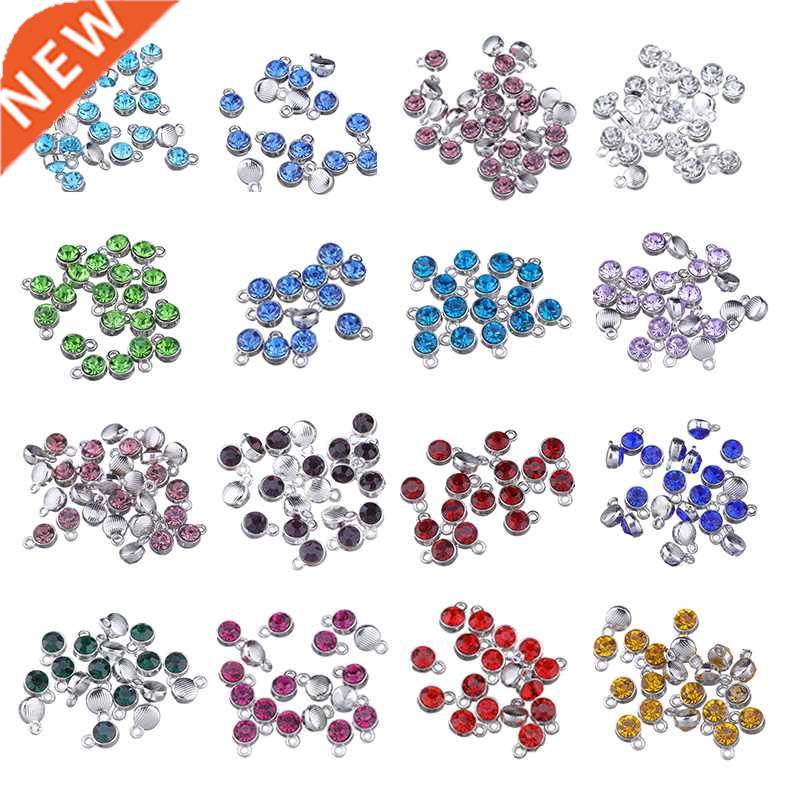30pcs/lot charms jewelry diy making findings colorful crysta