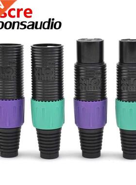 4pcs XLO Reference 24K gold plated XLR plug Balance jack for