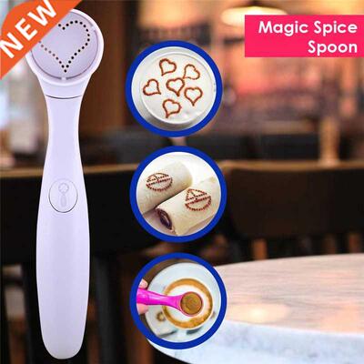 16 Different Pictures Decor Coffee Cke Food Piping Spoons B