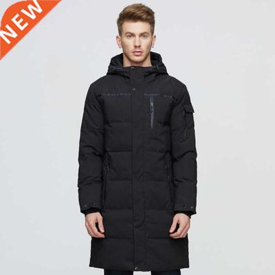 2021 Wnter Men Long Down Jacket Hooded Hgh Qualty Loose W