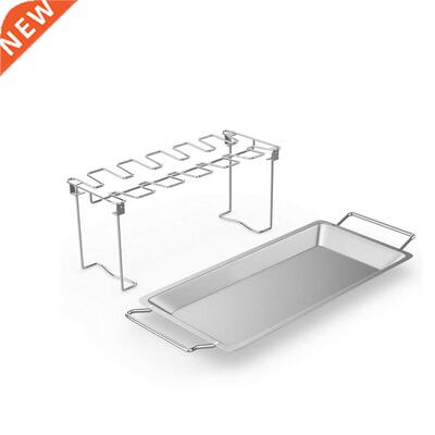 Chicken Wing Leg Rack Grill Smoker Oven Stainless Steel Ver