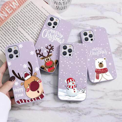 New Year Gift Cartoon Cute Christmas Capa For iPhone 13 11 1