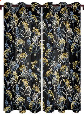 Vintage Flower Fruit Autumn Window Curtains Kitchen Bedroom