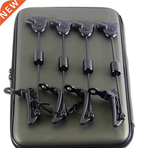 4Pcs/Set Fishing Swinger 4 LED Color Indicator Bite Alarm