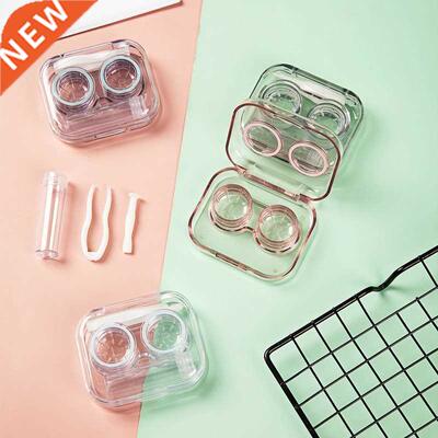 New Style Trnsprent Tweezers Suction Stick Continer Set P