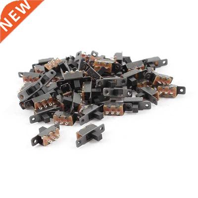 55 Pcs  Terminals PCB Mount 2 Position 1P2T Mini Slide Swit