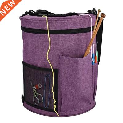 Portable Knitting Storage Bag Crochet Hooks Bag Yarn Thread