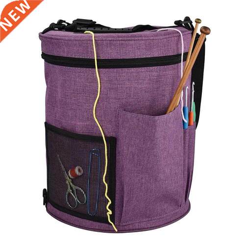 Portable Knitting Storage Bag Crochet Hooks Bag Yarn Thread