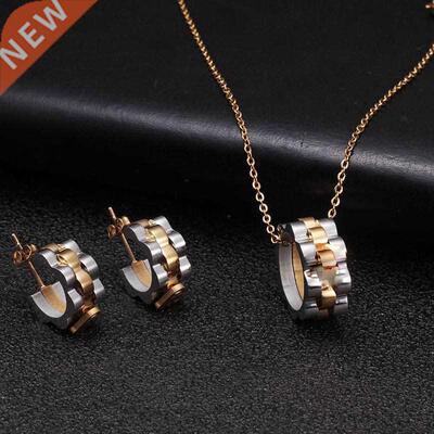 Crown Brand Stainless Steel Men Women Charm Jewelry Sets Lux