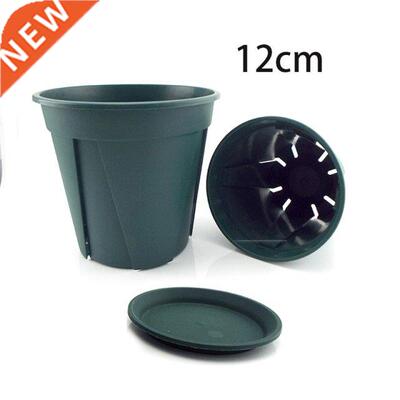 5pcs 12cm Nursery Pots Resin Plant Flower Pot Veg Planter Ho