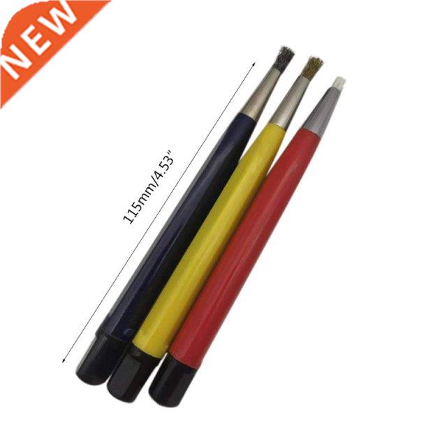 3pcs/set Fiberglass Brass Steel Scratch Brush Pen Polish Wat