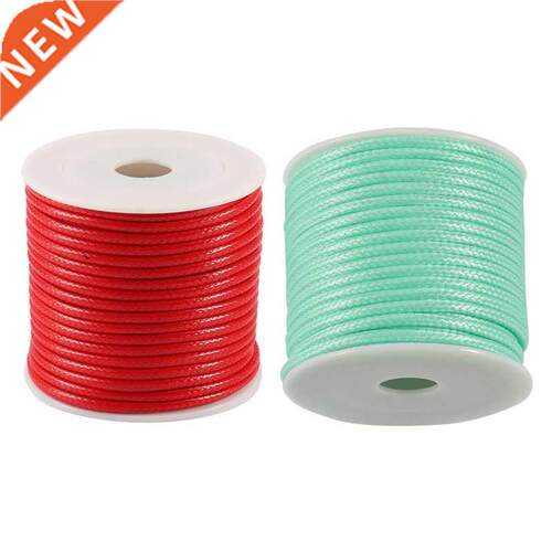 12 Meters/Roll 2.5Mm Round Waxed Thread Necklace Rope