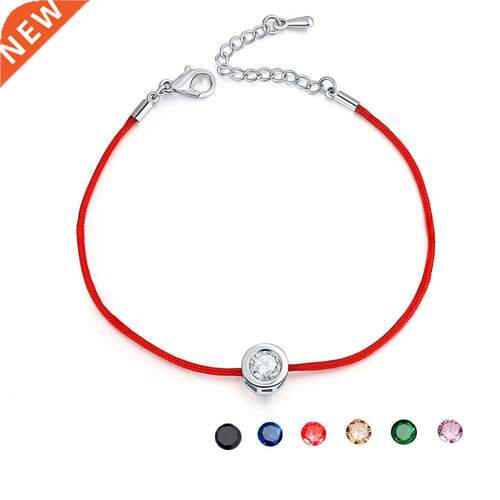 Fashion Red String Thread Rope Bracelet 10 Color Small Cubic