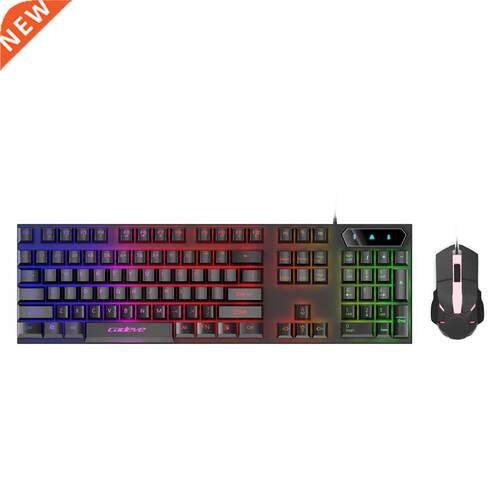 Computer Desktop Gaming Keyboard Light Backlit RGB Mute wire