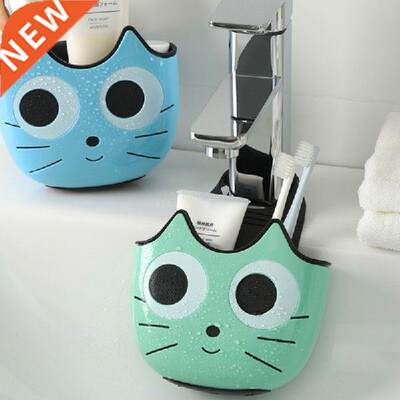 Cute Cat Shape Sink Shelf Soap Sponge Holder Drain Rack