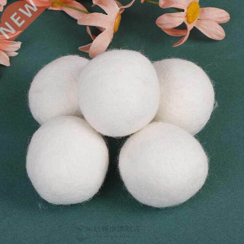 5-pack wool dryer balls natural fabric virgin reusable softe