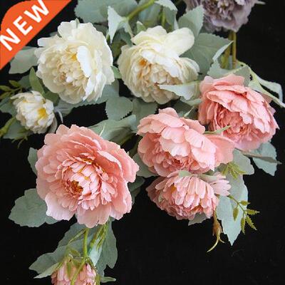 Macaron artificial flower Artificial Fake Western Rose
