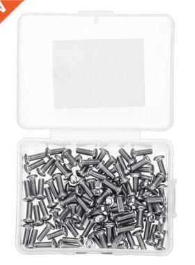 M3SS4 100pcs Metric M3 304 Stainless Steel A2 Button Head H