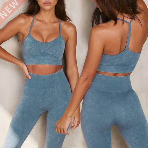 Conjunto de Yoga sin costuras para mujer, ropa deportiva par
