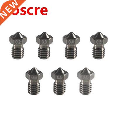 2 Pcs Hardened Steel V6 Nozzles for Printing PEI PEEK or Car