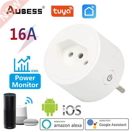 BR Wifi Smart Plug Socket 16A Outlet Monitor Timing