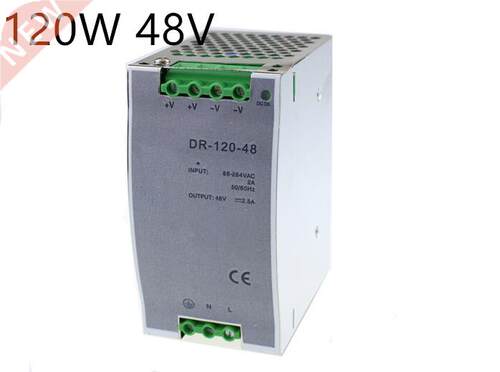 (DR-120-48) 2.5a 120w 48V DIN Rail switching power supply 适