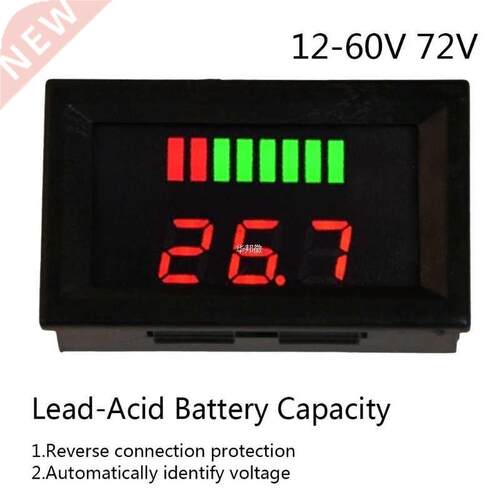 DC 12V-72V DC Digital Le Acid Battery Capacity LED Indicat