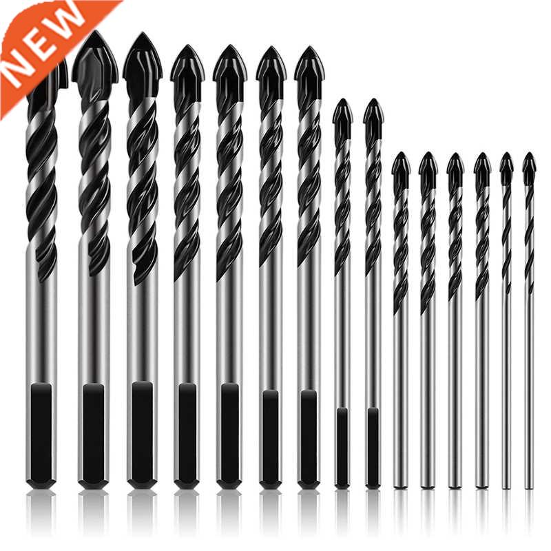 15Pcs Masonry Drll Bts Set 3-16mm for Glass Concrete