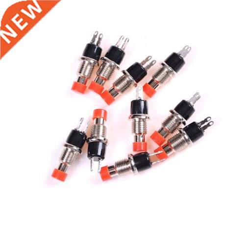 Wholesale Push Button Switch 10Pcs/lot 7mm Thread Multicolor