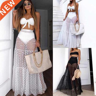 Beach Dress Women's Bikini Cover Up Skirt Dress Chiffon Sar