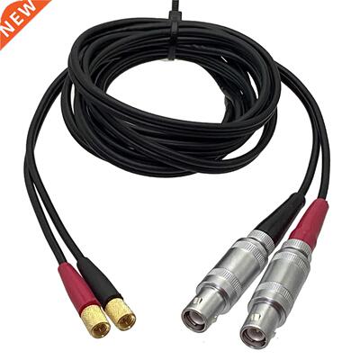 RG174 2x FFA 1S C9 1Pin to 2x L5 M5 Microdot Male plug Conne