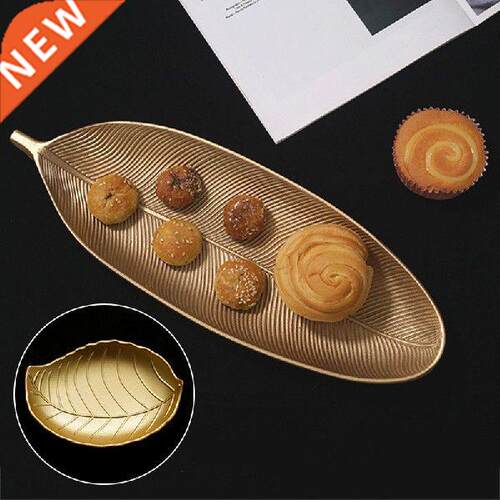 Leaf Shape Oval Wooden Decoration Tray Fruit Food Nordic