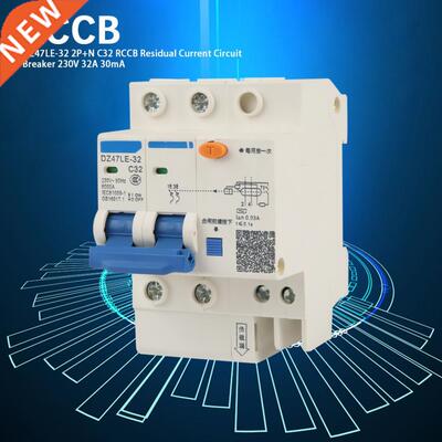 DZ47LE-2 2P+N C6 RCCB Residual Current Circuit Breaker 20