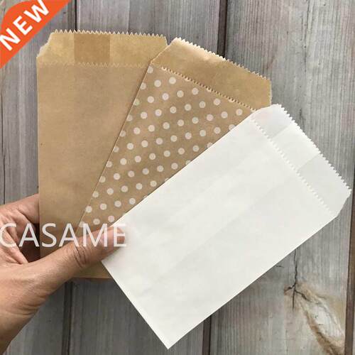 25/50/100pc Bio-degradable reat candy bag Party Favor Paper
