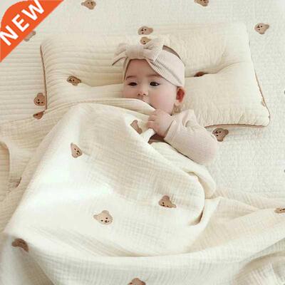MILNCEL Ins Hot Newborn Bby Blnket Koren Ber Embroidery