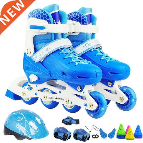 Children's Roller Skates Size Adjustable Inline Skates Boys
